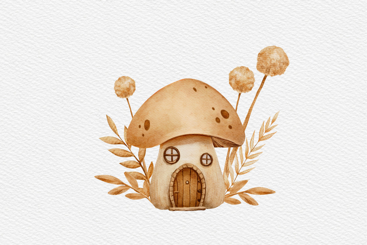 Forest Fairyland Watercolor clipart, an Object Graphic by NikiArts (Photo 10 of 10)