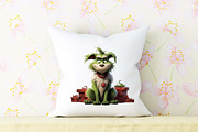Green Monster Clipart High Quality, an Illustration by Moon Studio (Thumbnail 7 of 10)