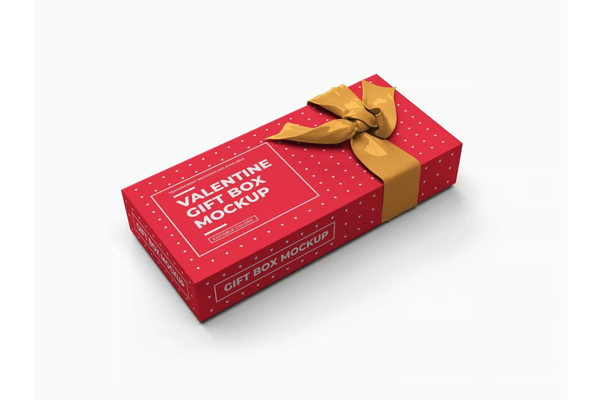 Gift Box Mockup Template Set, a Packaging Mockup by DesignRushMarket (Photo 10 of 11)
