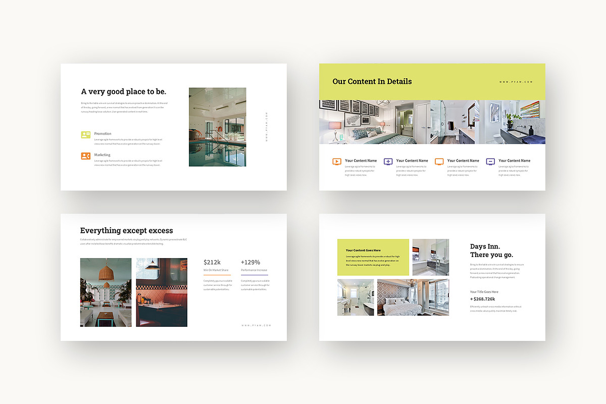Pyam : Hotel Showcase Google Slides, a Presentation Template by Punkl Camp (Photo 3 of 16)