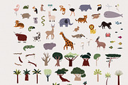 Safari Map Creator. Jungle animals, an Animal Illustration by AlekseliArt (Thumbnail 3 of 14)