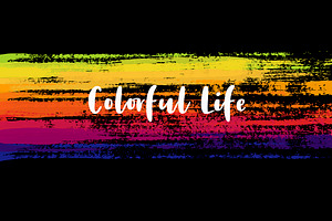 Colorful Life: Vector Splatters Set