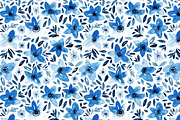 Azure, navy and white, a Pattern Graphic by Anya-D (Thumbnail 1 of 9)