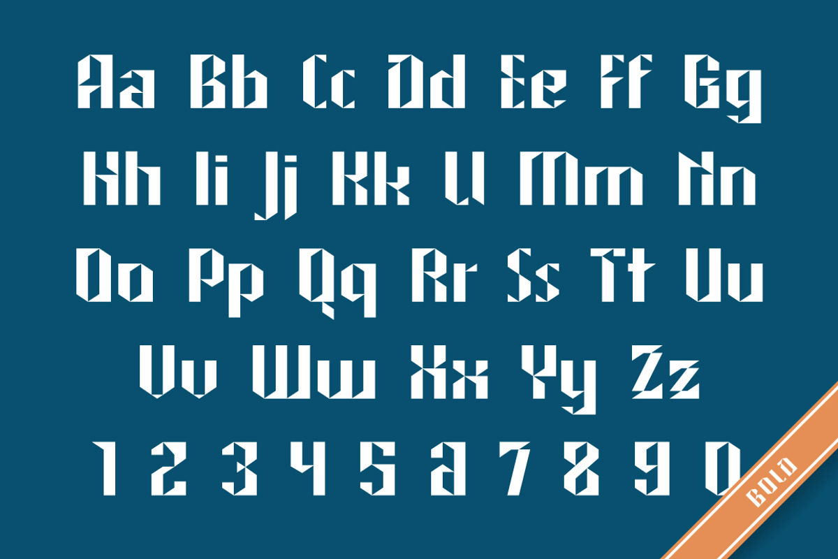 North Star sans serif typeface preview 7
