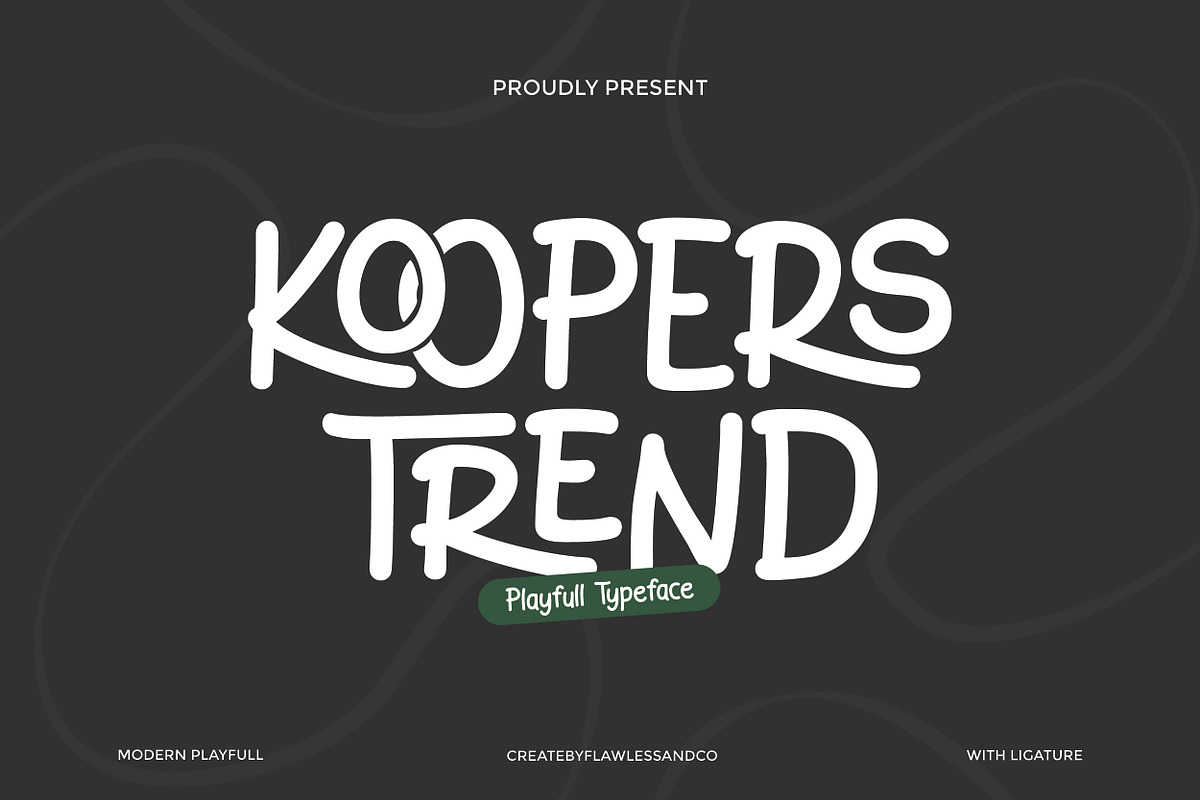 Koopers Trend - Handwritten Font, a Handwritten Font by Flawless And Co (Photo 1 of 10)