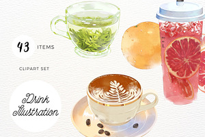 Drink Illustration Set