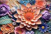 Stunning 3D Flower Backgrounds, a Graphic by Whiskey Bee Boutique (Thumbnail 7 of 11)