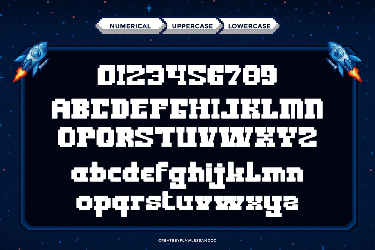 Pixeland - Game Font, a Font by Flawless And Co (Photo 7 of 10)