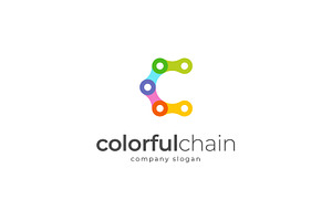 Colorful Chain Logo