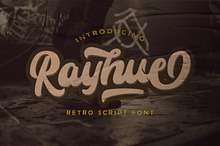 Rayhue - Retro Bold Script Font