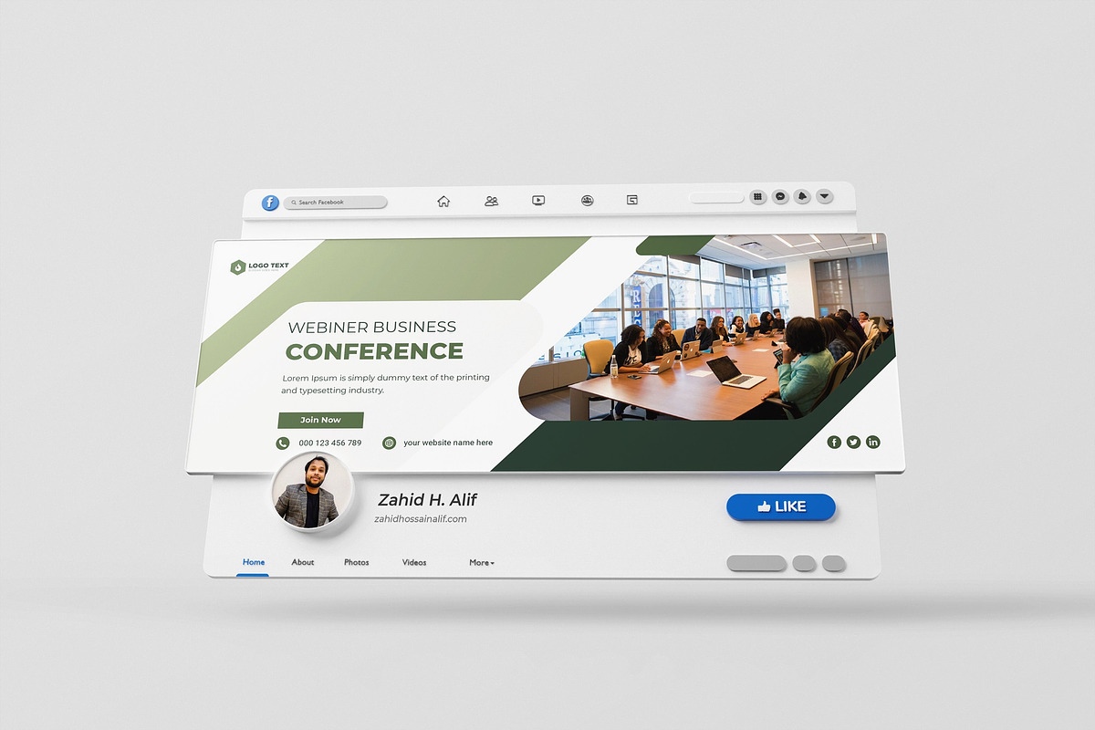 Webinar Facebook Cover Banner Design preview 4