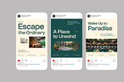 Resort Promotion Instagram Post, a Social Media Template by Neermana (Thumbnail 2 of 4)