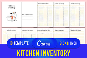 Kitchen Inventory Planner Canva