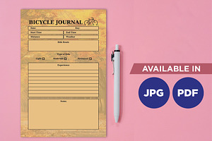 Bicycle Planner Printable