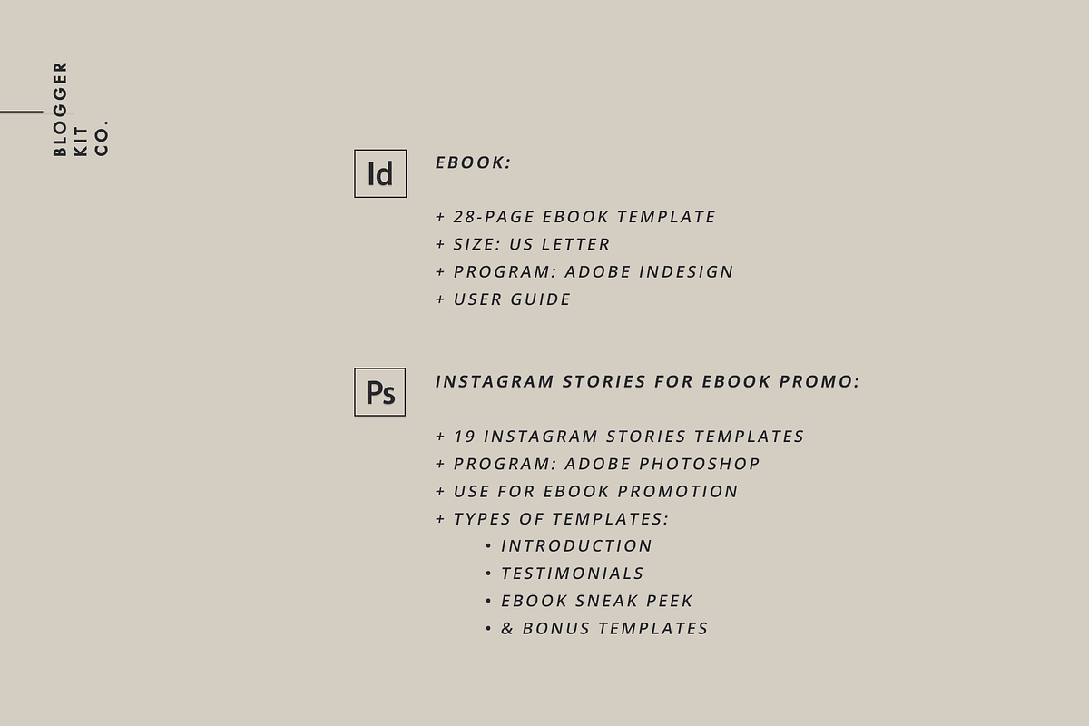 eBook + Instagram Stories Templates, a Magazine Template by Blogger Kit Co. (Photo 7 of 7)