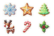 Christmas Cookies Clipart, an Illustration by Design Market (Thumbnail 3 of 5)