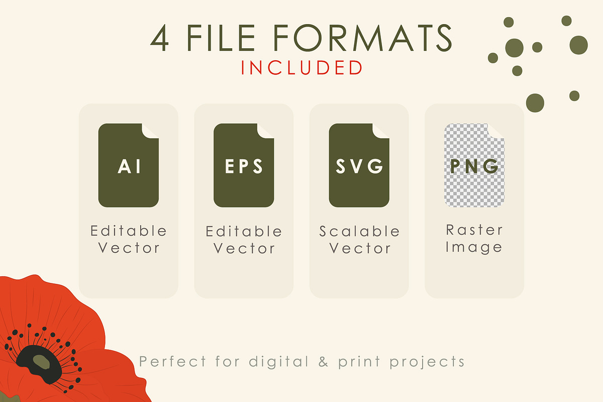 Poppy Flower Clipart Collection, a Decorative Illustration by OREHOVKA (Photo 5 of 6)