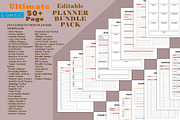 Editable Planner Bundle Pack Vol:10, a Stationery Template by DesignByStore (Thumbnail 1 of 3)
