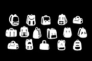 Backpack & Bag Silhouette, an Object Illustration by Smix Ryo (Thumbnail 3 of 3)
