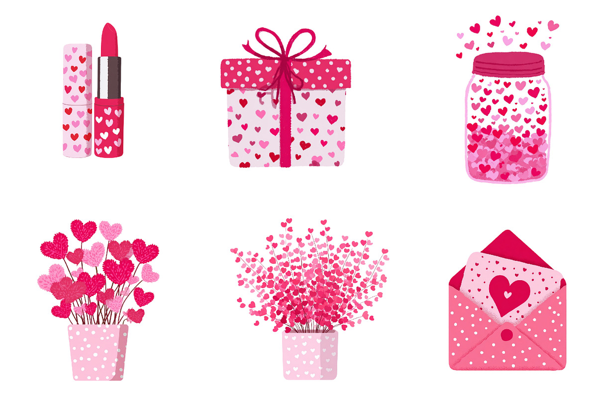 Valentine's Day clipart, an Illustration by CreationArt (Photo 4 of 5)