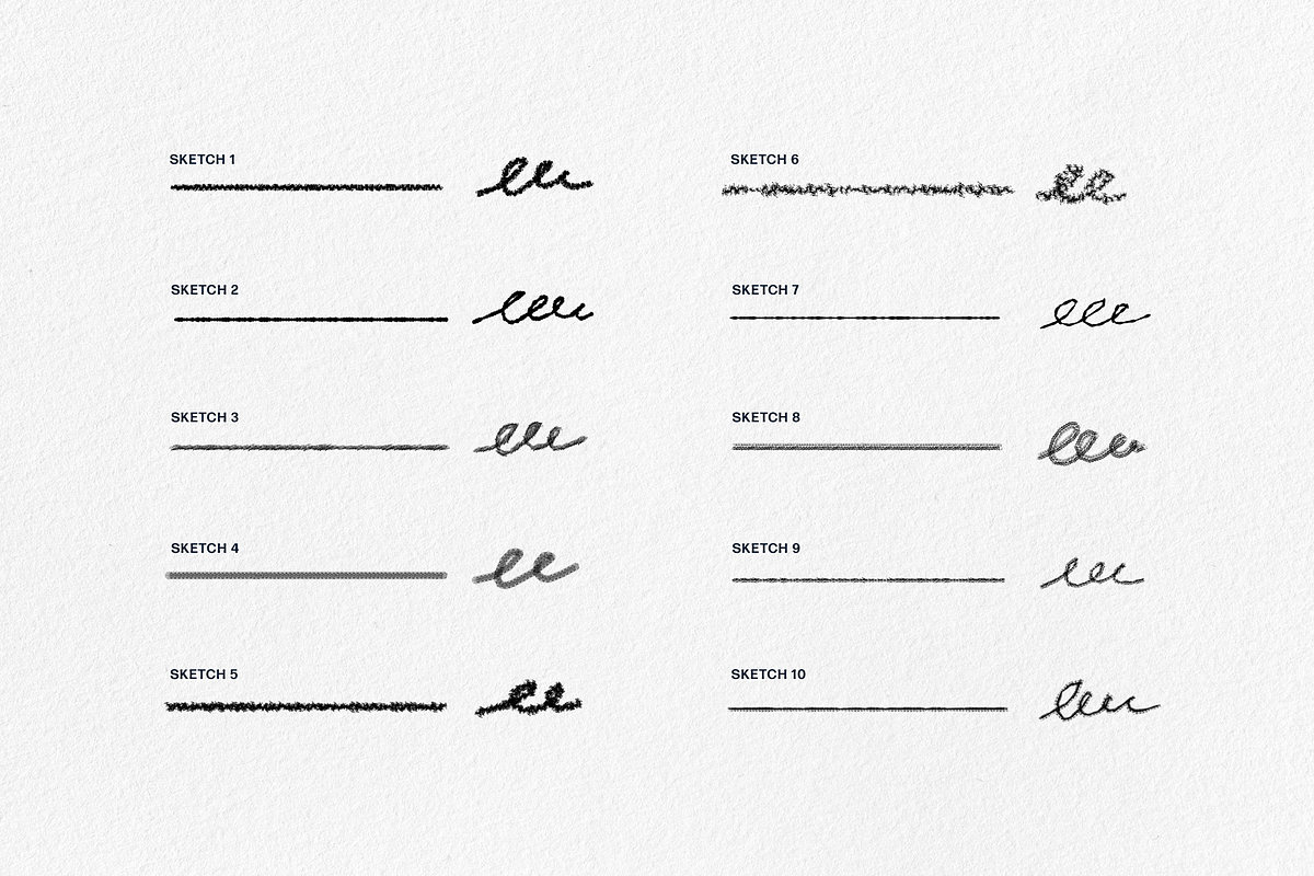 Sketch Brushes for Illustrator, a Brush Add-On by pixelbuddha.net (Photo 2 of 5)