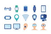 Wearable Tech Illustration Set, a Templates & Theme by studiogstock (Thumbnail 1 of 2)