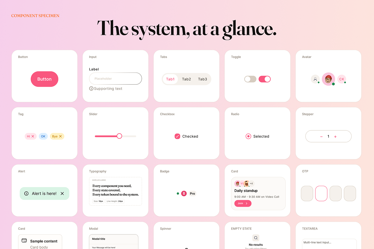 Velar Design System, an UI Kit Template by xStudio (Photo 2 of 6)