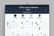 Lunar Calendar 2025, a Stationery Template by MightyDesign (Thumbnail 3 of 7)