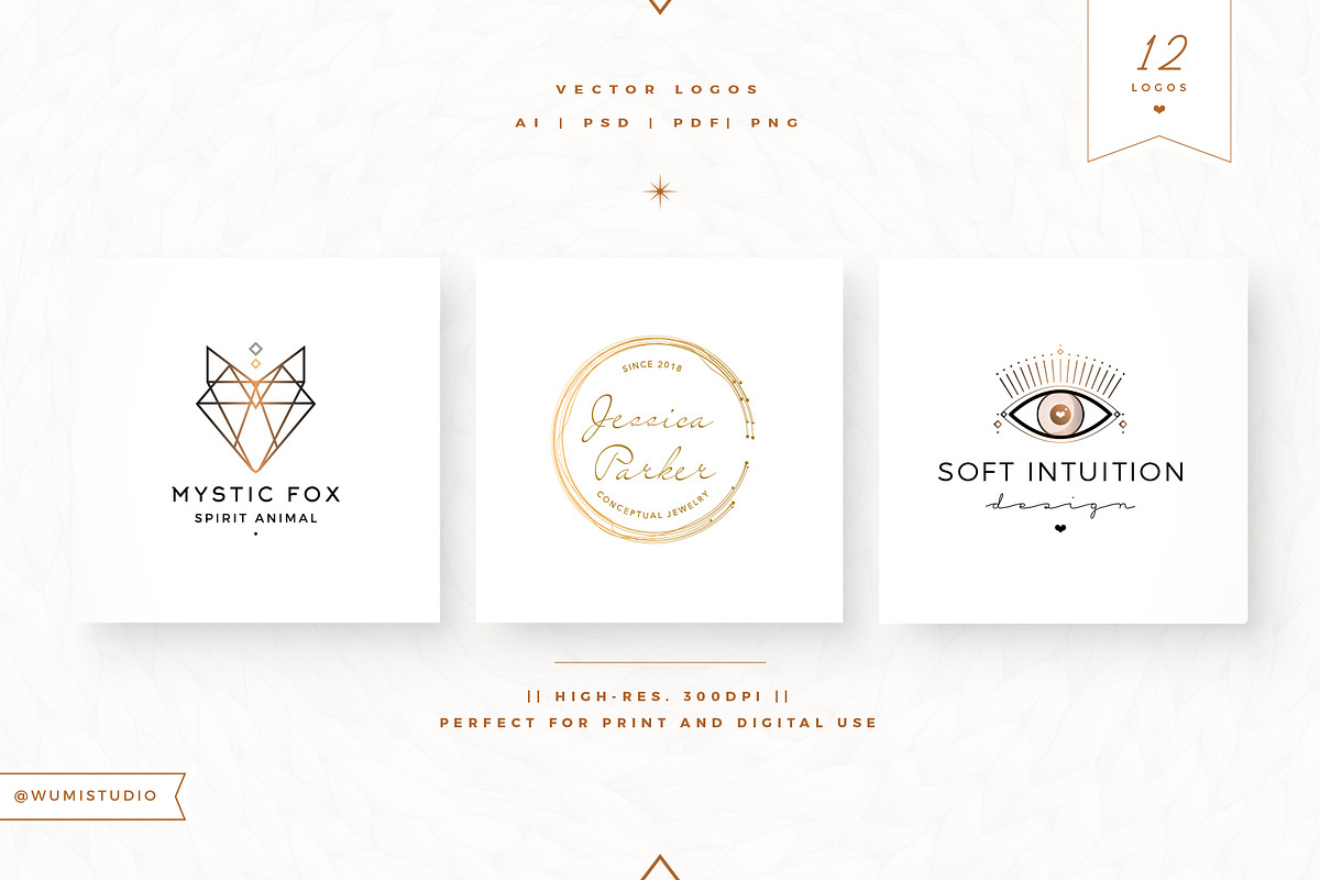 BUNDLE - Feminine Logos, a Branding & Logo Template by Wumi Studio (Photo 4 of 8)