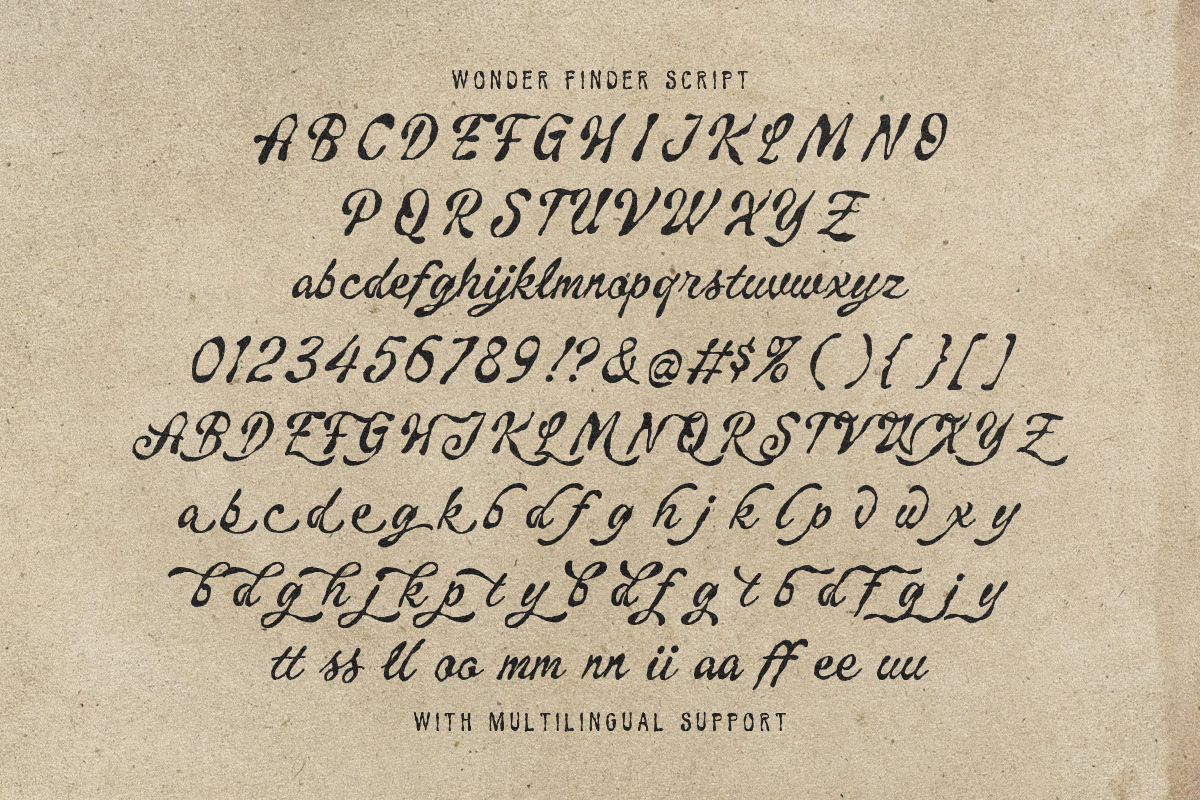 Wonder Finder Whimsical Font Duo, a Handwritten Font by Littlehand (Photo 6 of 10)