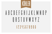 Köhler | Ultra Condensed Family, a Sans Serif Font by Hustle Supply Co. (Thumbnail 2 of 4)