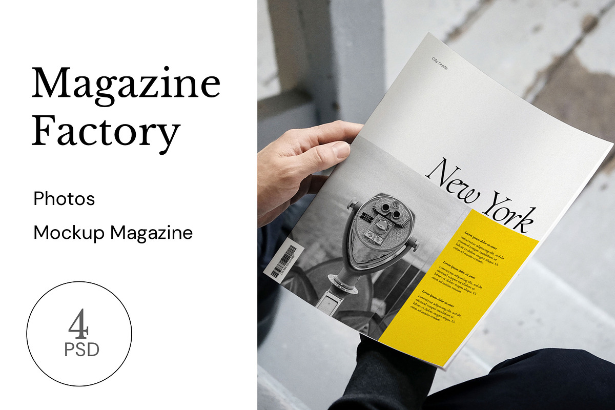 Magazine Factory - Mockup Bundle, a Magazine Template by Bebop Studio (Photo 1 of 5)