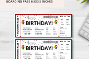 Happy Birthday Gift Boarding Pass, a Card Template by YasdeyDesigns (Thumbnail 6 of 8)