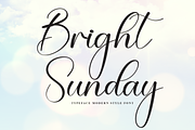 Bright Sunday | Script Font, a Handwritten Font by Scratchones (Thumbnail 1 of 8)