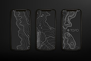 55 Vector Topographic Maps Bundle, a Texture Illustration by RDShop (Thumbnail 8 of 11)