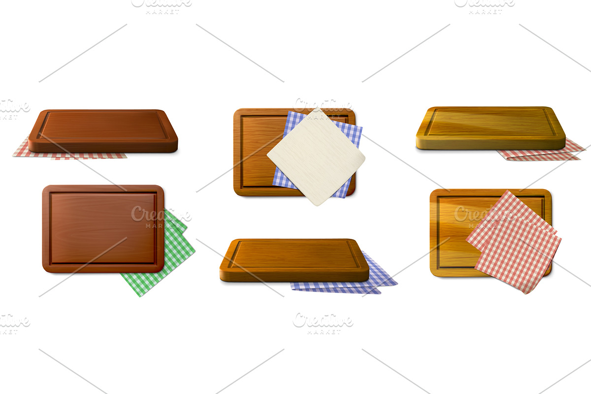 Realistic pizza board with napkins, an Illustration by winwin.art