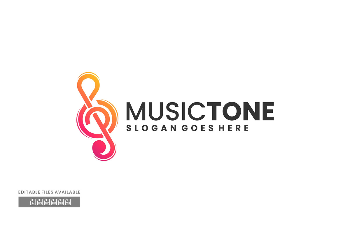 Music Tone Gradient Colorful Logo, a Branding & Logo Template by ivan_artnivora