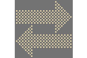 Fine Dotted Arrows, an Object Graphic by FineArtStudio