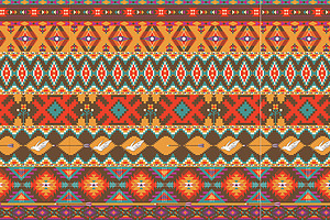 Ethnic Pattern In Aztec Style