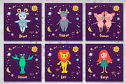 Cute Zodiac signs, an Object Graphic by Maya Ivart (Thumbnail 3 of 10)