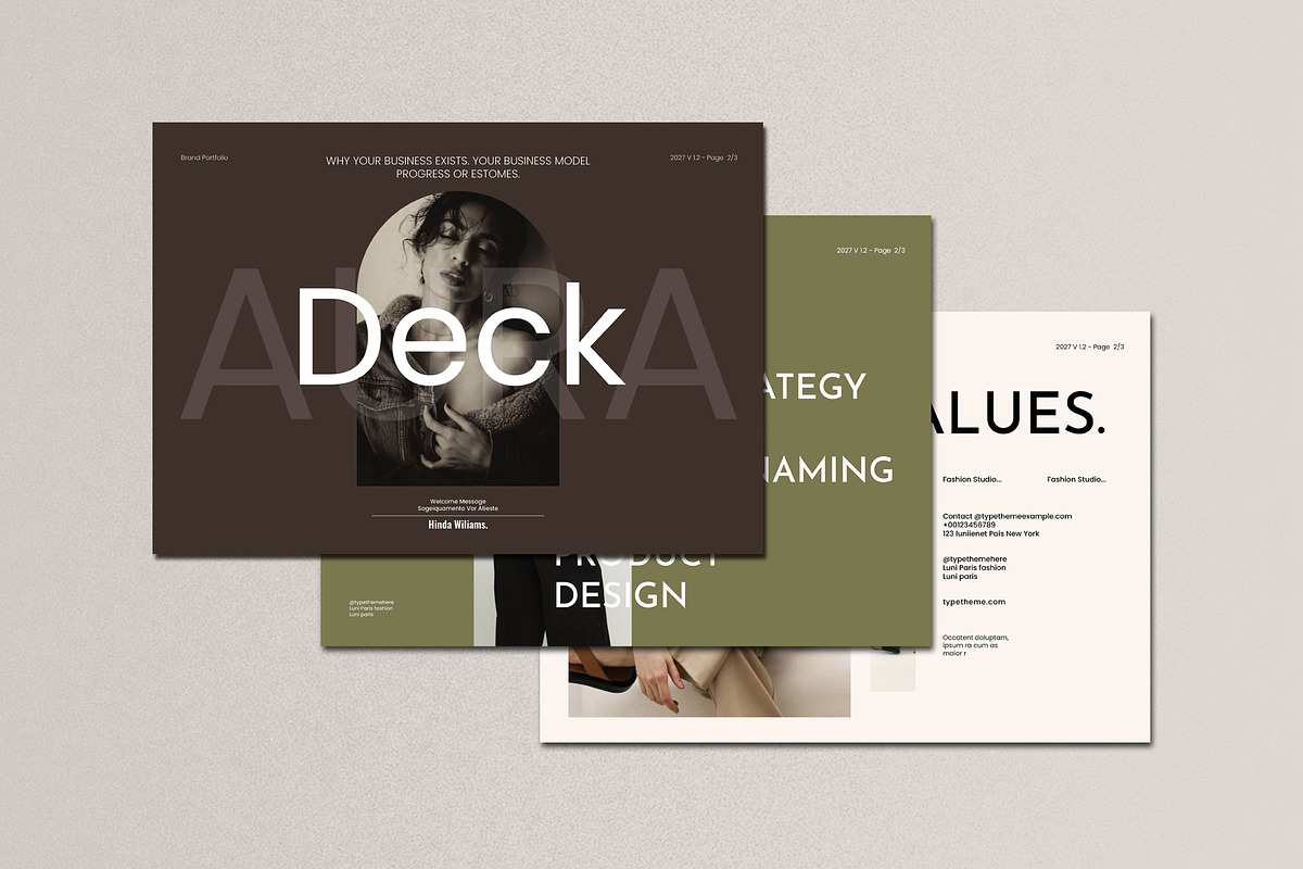 Aura Pitch Deck, a Brochure Template by Aura Agency (Photo 1 of 11)