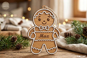Personalized Gingerbread Ornaments, a Decorative Illustration by svgocean (Thumbnail 5 of 14)