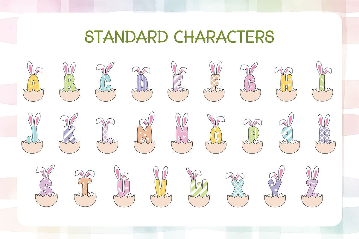 Bunny Hatch - Color Font, a Sans Serif Font by Adalin Shop (Photo 2 of 3)