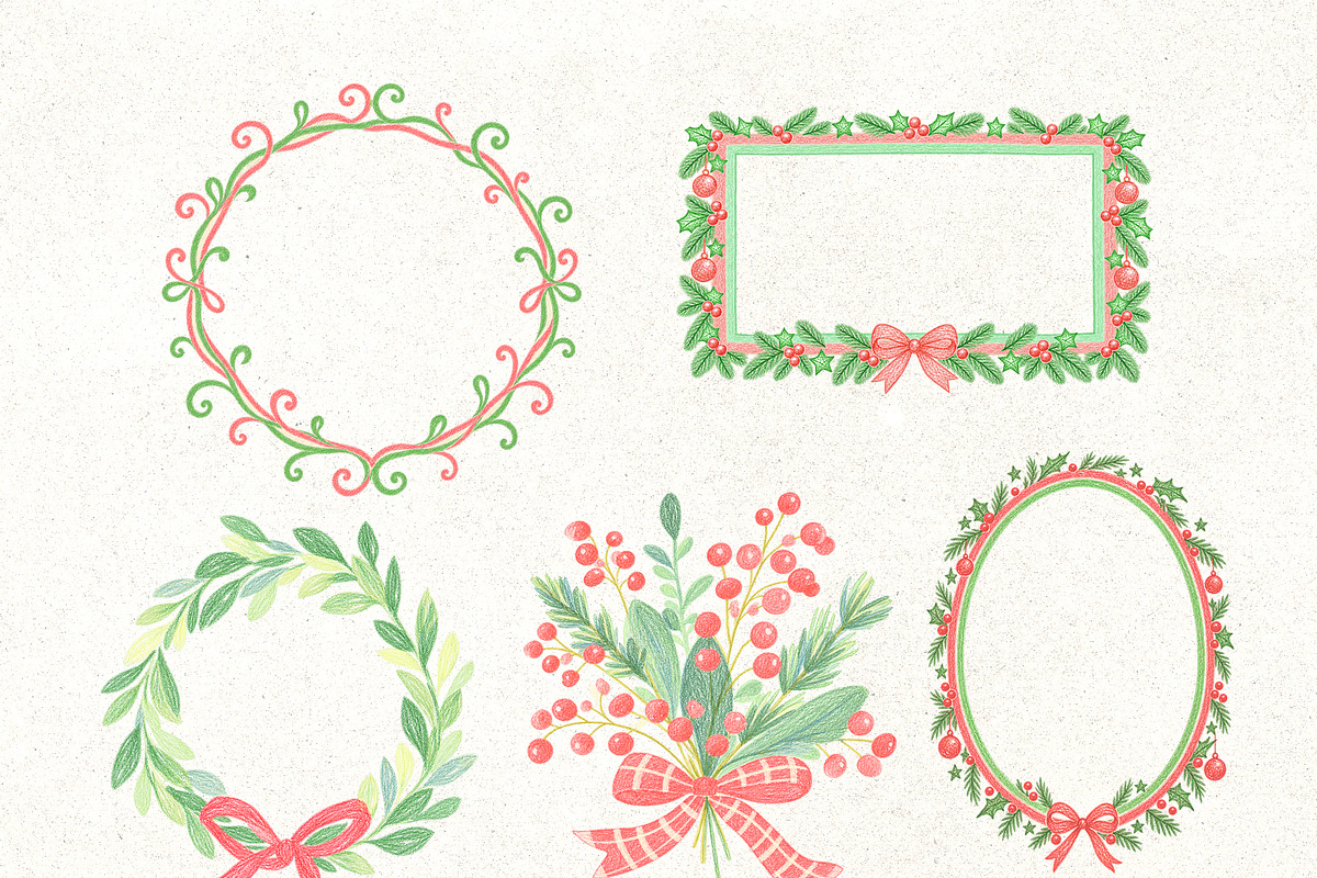 Colored Pencils Christmas, a Seasonal Illustration by Vasmila (Photo 7 of 12)