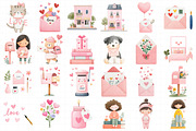 Valentines Mail & Letter Clipart, an Illustration by Daily.Designs (Thumbnail 5 of 5)