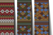 Warm sweater - 6 seamless patterns, a Pattern Graphic by SaharaArt (Thumbnail 2 of 2)