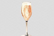 Rose Champagne Illustration, an Illustration by 1801Prints (Thumbnail 3 of 4)