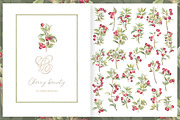 Vintage Cherry Crest Watercolor Set, a Decorative Illustration by WonderWonder (Thumbnail 8 of 21)