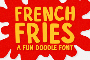 French Fries - A Fun Doodley Font