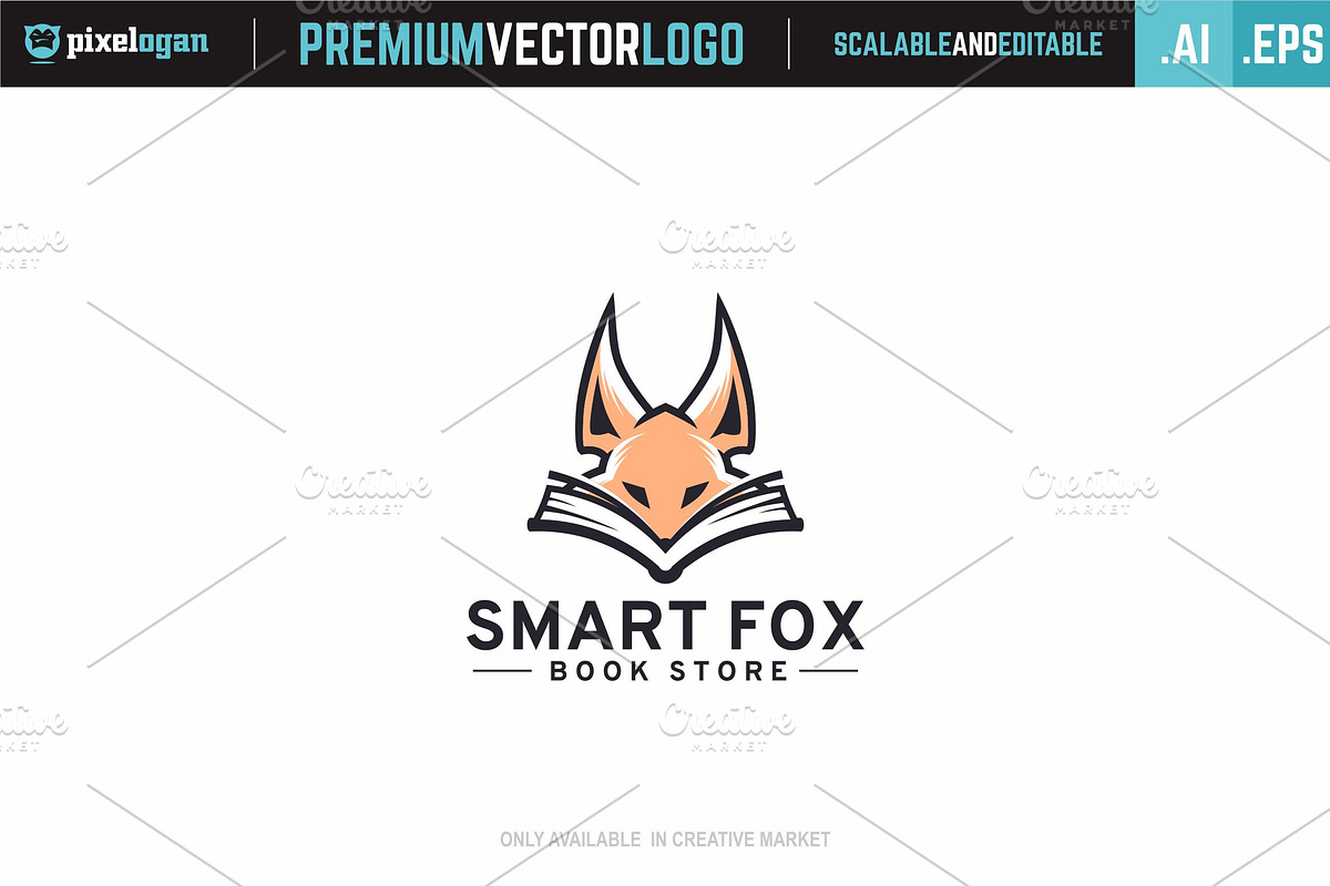 Smart Fox Logo, a Branding & Logo Template by pixelogan (Photo 1 of 2)